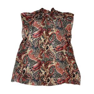 Chufy Forever Patagonia Paisley Sleeveless Blouse Multicolor‎ Size Small Boho